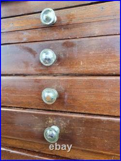 Dentist Collector Cabinet Vintage English Marble 17 Drawers Delivery Available