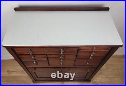 Dentist Collector Cabinet Vintage English Marble 17 Drawers Delivery Available