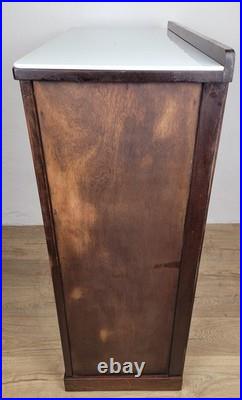 Dentist Collector Cabinet Vintage English Marble 17 Drawers Delivery Available