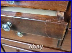 Dentist Collector Cabinet Vintage English Marble 17 Drawers Delivery Available