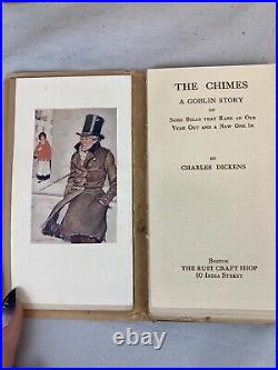 Dickens Christmas Books Set of 5 Antique Mini-Novelettes