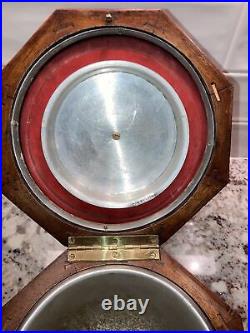 Dunhill Octagonal Antique English Mahogany Humidor Metal-lined Vintage Preowned