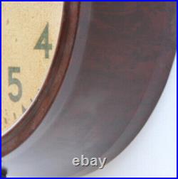 ENGLISH 1950s SMITHS Midcentury Vintage Industrial Factory Bakelite Wall Clock