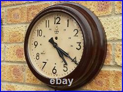 ENGLISH 1950s SMITHS Vintage Bakelite Wall Clock. Rare visual chevron feature
