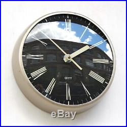 ENGLISH 1960s GENTS' Midcentury Vintage Industrial Factory Wall Clock