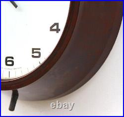 ENGLISH 1960s SMITHS Midcentury Vintage Industrial Factory Bakelite Wall Clock