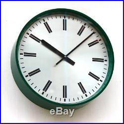 ENGLISH 70s MOD military Midcentury Vintage Retro Industrial Factory Wall Clock
