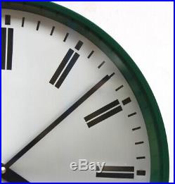 ENGLISH 70s MOD military Midcentury Vintage Retro Industrial Factory Wall Clock