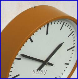 ENGLISH 70s Midcentury Vintage Retro Industrial Factory Post Office Wall Clock
