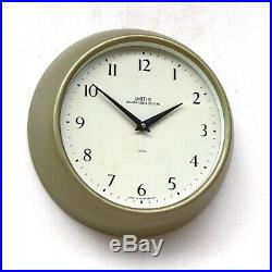 ENGLISH SMITHS1960s Post Office Midcentury Vintage Industrial Factory Wall Clock
