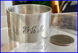 ENGLISH VERY Heavy Antique Vintage Sterling Silver Napkin Ring