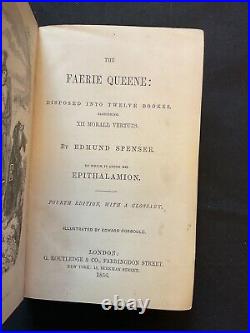 Edmund Spenser / The Fairy Queen 1856 Vintage Antique, RARE CORBOULD ED, VGC