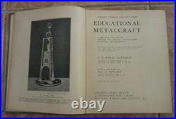Educational Metalcraft by P. Wylie Davidson Antique Vintage 1913 Illustrated