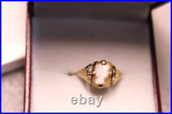 English Antique Cameo Ring 9ct Gold Lovely Vintage Piece