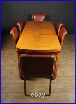 English Art Deco Dining Table And Chairs c 1930, vintage, original, antique