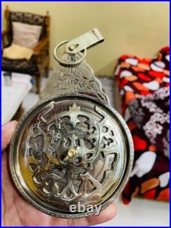 English Astrolabe Calendar Globe Solid Brass Maritime Home