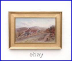 English Landscape Oil Painting Devon Landscape Signed Framed Victorian Original
