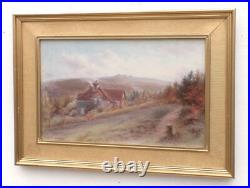 English Landscape Oil Painting Devon Landscape Signed Framed Victorian Original