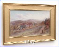 English Landscape Oil Painting Devon Landscape Signed Framed Victorian Original