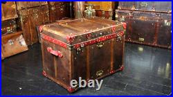 English Leather Campaign Trunk Unique Coffee Table Interiors Accent Vintage