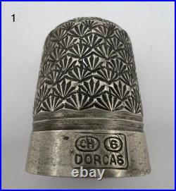 English Silver Thimbles 5 / Vintage / Eswardian Era / VGC / Set Of 5
