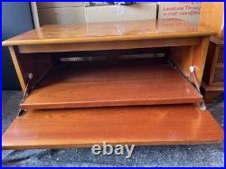 English Yew Veneer Furniture Suite Attributed Bradley Quality Vintage Set