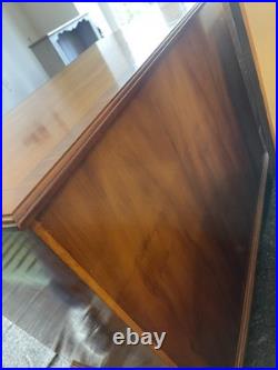 English Yew Veneer Furniture Suite Attributed Bradley Quality Vintage Set