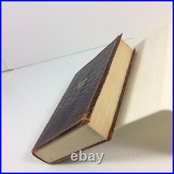 Essays and Ancient Fables of Francis Bacon 1932 Antique Vintage Book Leather