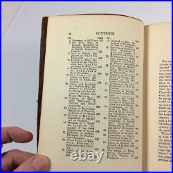 Essays and Ancient Fables of Francis Bacon 1932 Antique Vintage Book Leather