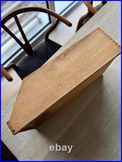 Exceptional 1930s English Oak Vintage Haberdashery Cabinets by Dudley & Co