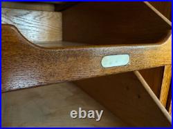 Exceptional 1930s English Oak Vintage Haberdashery Cabinets by Dudley & Co