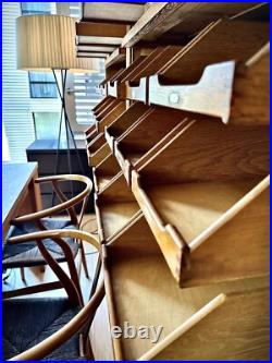 Exceptional 1930s English Oak Vintage Haberdashery Cabinets by Dudley & Co