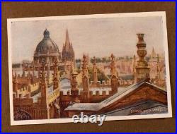 Fifty Postcard Water Colour Drawings Of Oxford 1912 Antique Vintage England