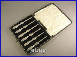 Fine Set 6 Vintage English Silver CRAB PICKS Hallmarked Birmingham 1930. Boxed