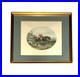 Fox Hunt Scene Antique Art 1877 Engraved Vintage English Equestrian Decor