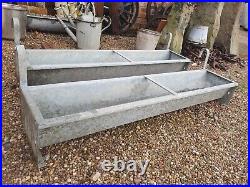 Galvanise Garden Trough Planter Hanging Vintage Original