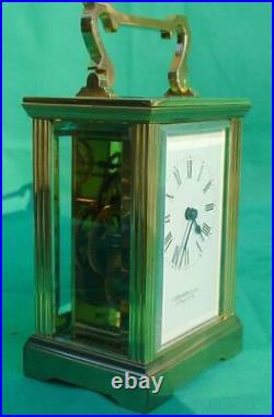 Garrard Regent St London English Vintage 8 Day Classic Corniche Carriage Clock
