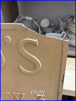 Genuine Antique Englands Lane London N. W. 3 sign Royal Label Factory RARE