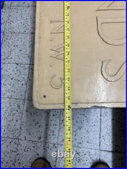 Genuine Antique Englands Lane London N. W. 3 sign Royal Label Factory RARE