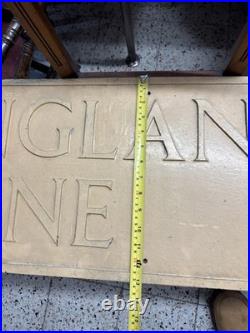 Genuine Antique Englands Lane London N. W. 3 sign Royal Label Factory RARE