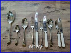 Good Vintage Silver Plated Garrard Silver Plated 6 Place Old English Cutlery Set