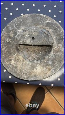 Heavy Lead Plaque Tudor Rose, English Listed Building, 9kgs, Very Good Condition