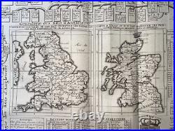 Heraldic English & Scottish Monarchy 1719 Chatelain Very Large Antique Plate