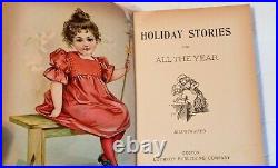 Holiday Stories Chatterbox Joyous Nursery Antique Book Vintage 1900 Lothrop Lot