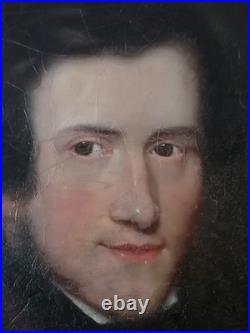 Huge Antique Portrait Oil Painting 18th Century Collectable Vintage Framed Old