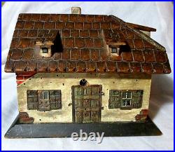 INCREDIBLE Hand Carved English Cottage SEWING WORK BOXOriginal ANTIQUE c1700's