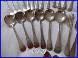 James Pinder Mixed Cutlery lot silver plated of Sheffield old English Vintage