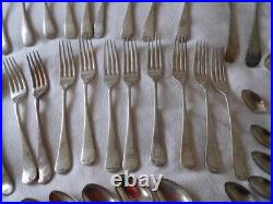 James Pinder Mixed Cutlery lot silver plated of Sheffield old English Vintage