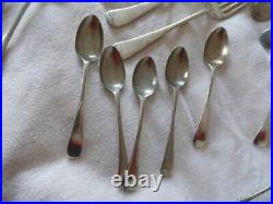 James Pinder Mixed Cutlery lot silver plated of Sheffield old English Vintage