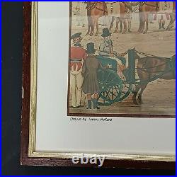 James Pollard Aquatint 1820 Vintage Framed Art? Rare The'West Country Mails